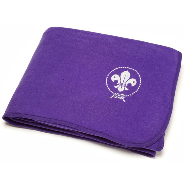 World Scouting Bedding Blanket Throw Purple Official Scout Uniform for