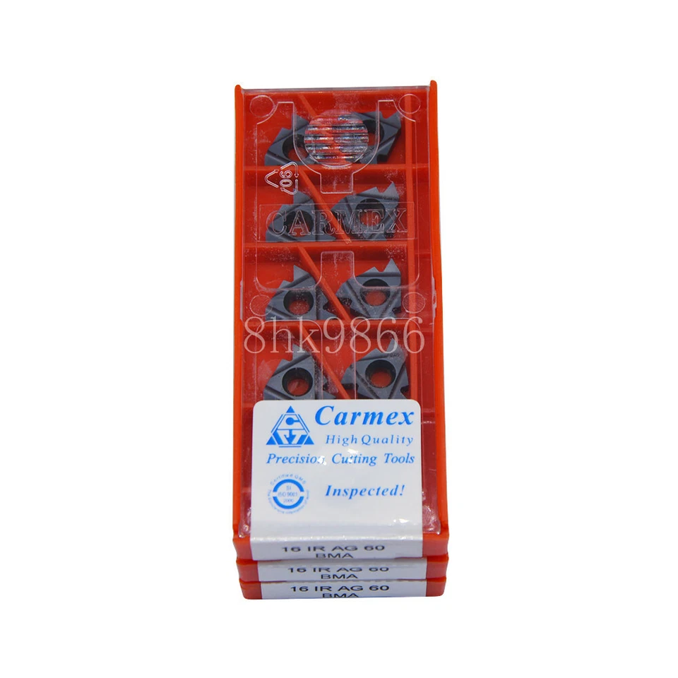 30pcs Carmex 16IR AG60 BMA High quality Threading blade Carbide Inserts - Image 3 of 3