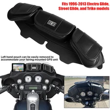 Windshield Saddle 3 Pouch Bag Fit For Harley Electra Street Glide FLHX 1996-2013