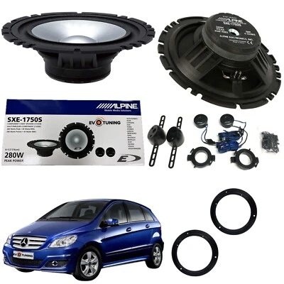 Set 4 Enceintes Haut-Parleurs Alpine Sxe1750s Avant pour Mercedes Classe B W245