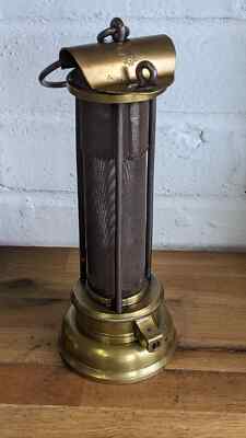 Thomas & Williams von Aberdare Typ 4 Muster Bergleute Davy Lampe offene Gaze Ref AB