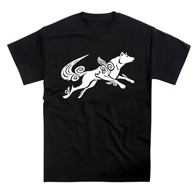 Okami Amaterasu Japanese Anime Wolf Tribute T-Shirt