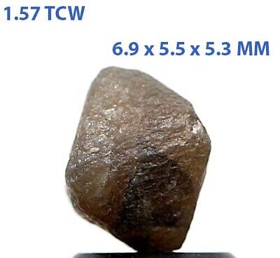 Rough Diamond 1.57TCW Gray Brown Mix Sparkling Natural Octahedron Shape for  Gift | eBay