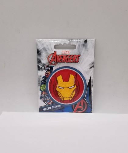 Disney Marvel Avengers Iron-On Patch: Iron Man Head Circle New Free Ship - Picture 5 of 11