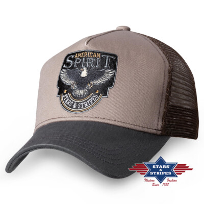 STARS & STRIPES Trucker Cap - Western Snapback Im Yellowstone-Stil