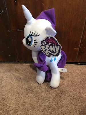 My Little Pony Unicorn 10 Rarity Plush White Blue Eyes Purple