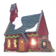 Dept 56 1995 Dudden Cross Church Heritage Dickens Village #58343 U2 dipinto a mano