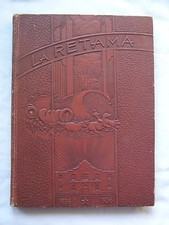 1936 BRAKENRIDGE HIGH SCHOOL YEARBOOK, SAN ANTONIO, TEXAS  LA RETAMA
