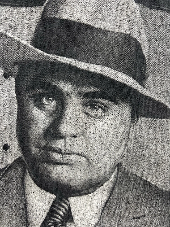 De colección Y2K Al Capone Scarface Gangster Doble Cara T Talla 3XL, #TG Foto 3 de 4