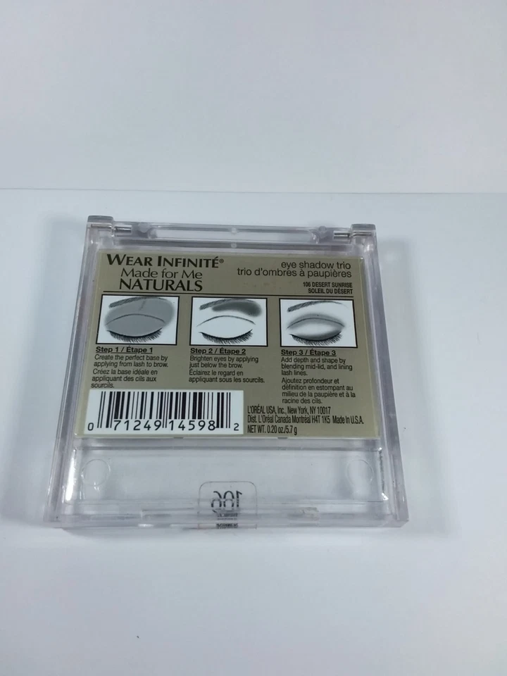 Loreal Wear Infinite Made For Me Naturals Eyeshadow Trio 106 Desert Sunrise - Image 4 of 4