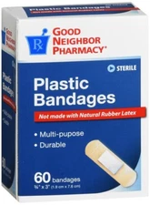 Good Neighbor Pharmacy Plastic Bandage 0.75X3IN  60CT