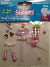 Princess Foam Stickers  Rhinestones 15 Pcs Ages 3  Darice NIP Ships Free