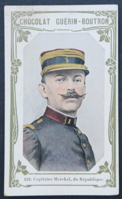 Chromo GUERIN BUTTON Prominente CAPTAIN MARSCHAL 523 2. Gästebuch