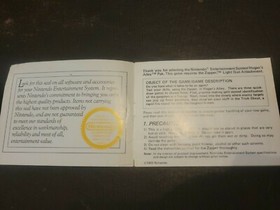 Hogan's Alley Genuine 1985 NES Nintendo Black Box Instruction Booklet Manual