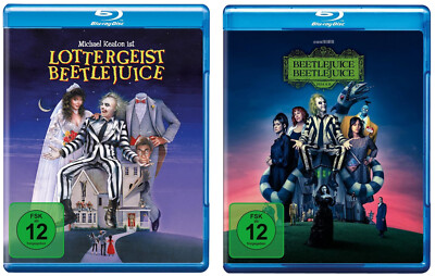 2Blu-rays* BEETLEJUICE 1 + BEETLEJUICE 2 IM SET - T. Burton - J. Ortega # NEU +