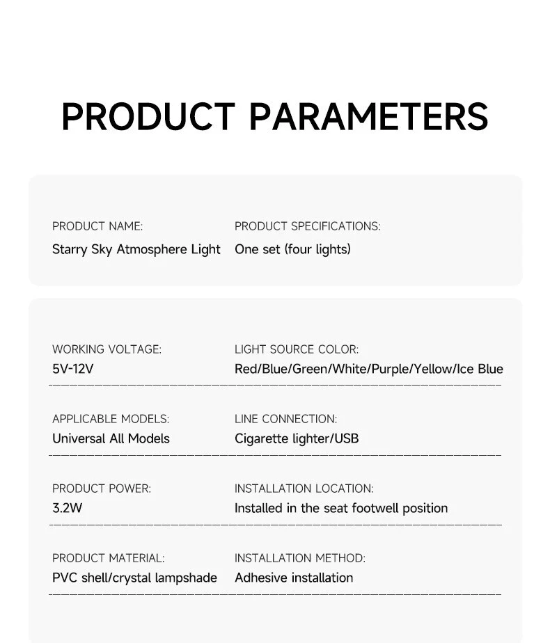 Luz ambiente coche RGB APP música ritmo luces tira pie lámpara decoración Foto 2 de 4