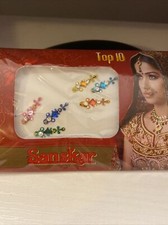 Indian Bollywood Bindi Body Jewel Self Adhesive, Crystal Forehead, Face Jewels
