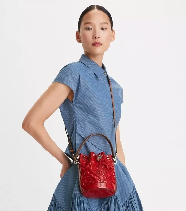 burch mini bucket bag