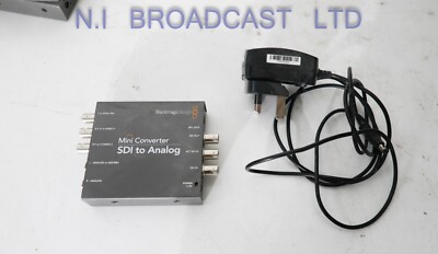 Blackmagic SDI auf analogen Downkonverter und De-Embedder mit UK Netzteil