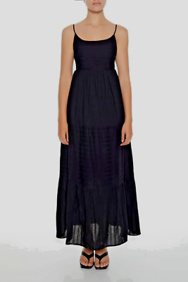 Forever 21, Black Maxi Dress, Size M. Cotton. Double layed. | eBay