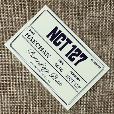 NCT 127 HAECHAN [2023 Season's Greetings] Official Boarding Pass