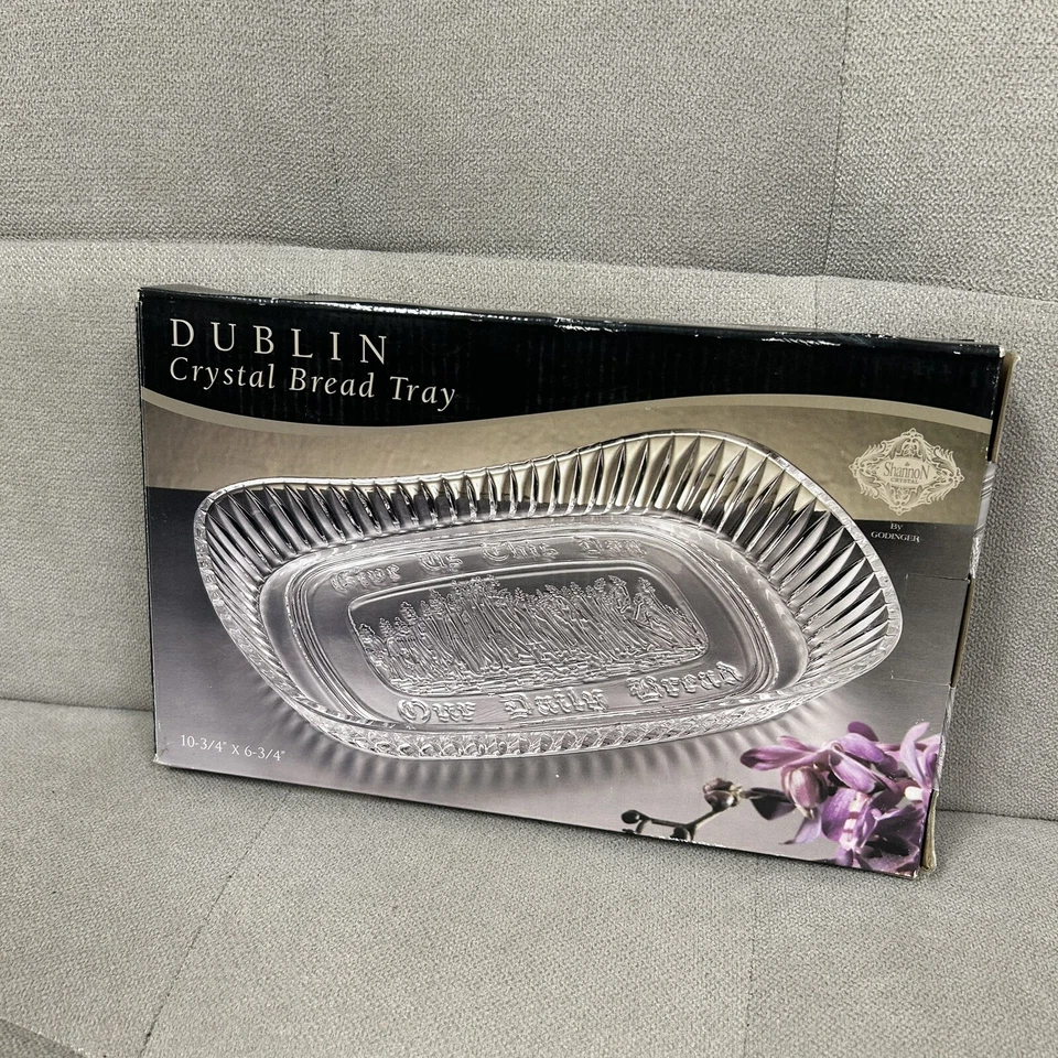 Brotblech a Shannon Crystal Designs of Ireland Gib uns heute unser täglich Brot