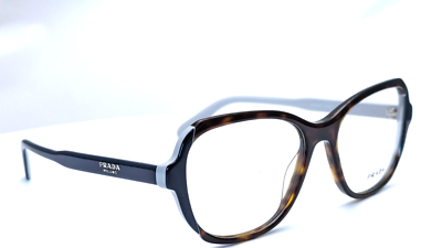 Prada VPR 03V W3C-1O1 Tortoise DARK Navy Blue Rectangle Womens