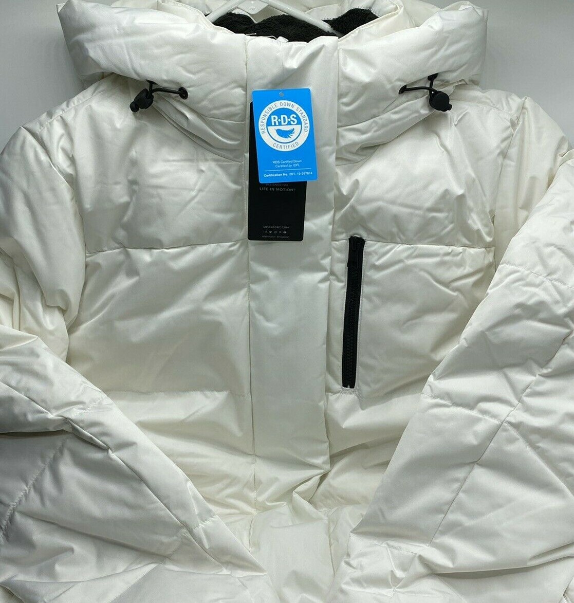 Hooded Long Puffer Jacket White 