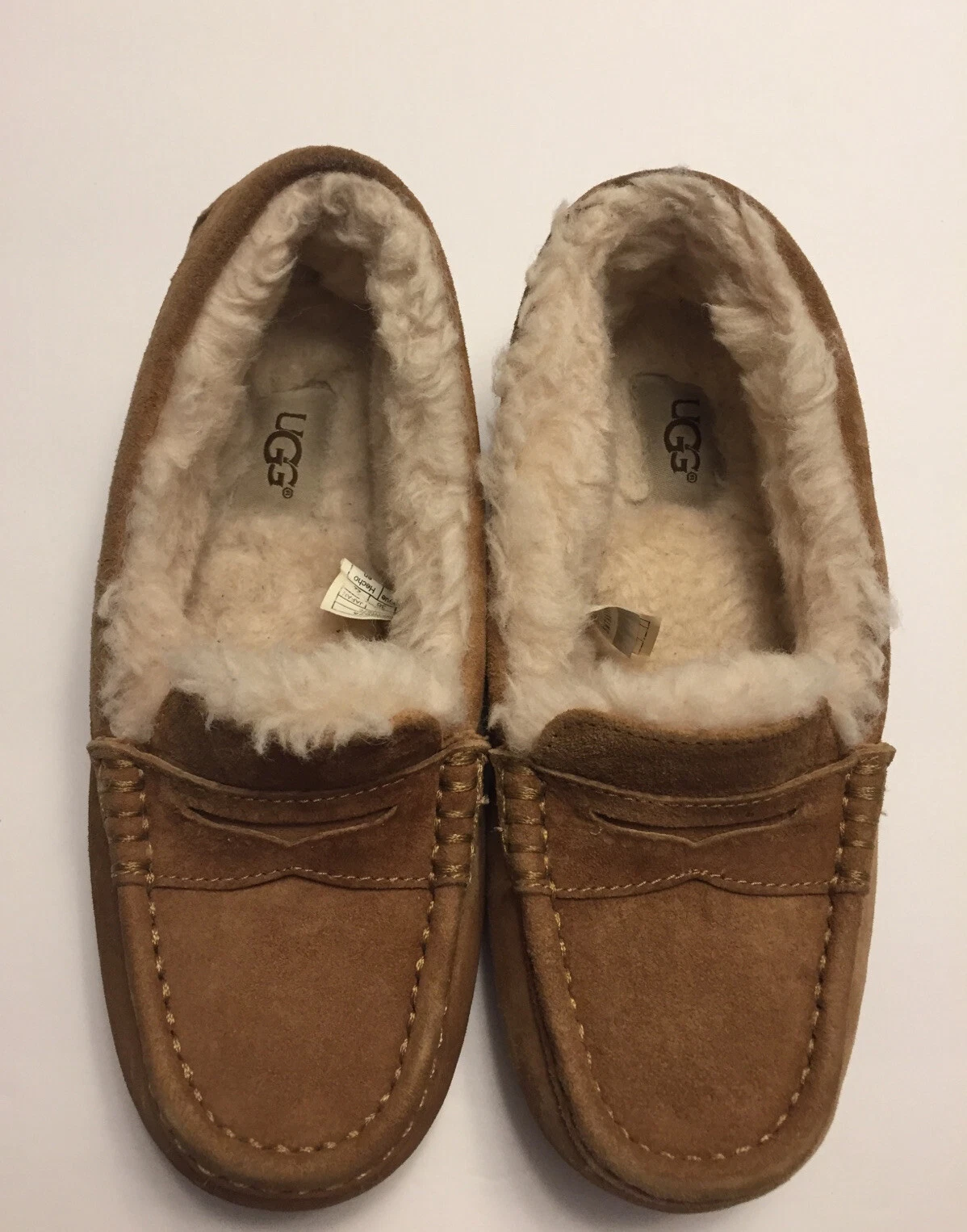 UGG 1092974 CIABATTA MOCASSINO IN CASTAGNO CON FODERA IN SHEARLING TAGLIA 5