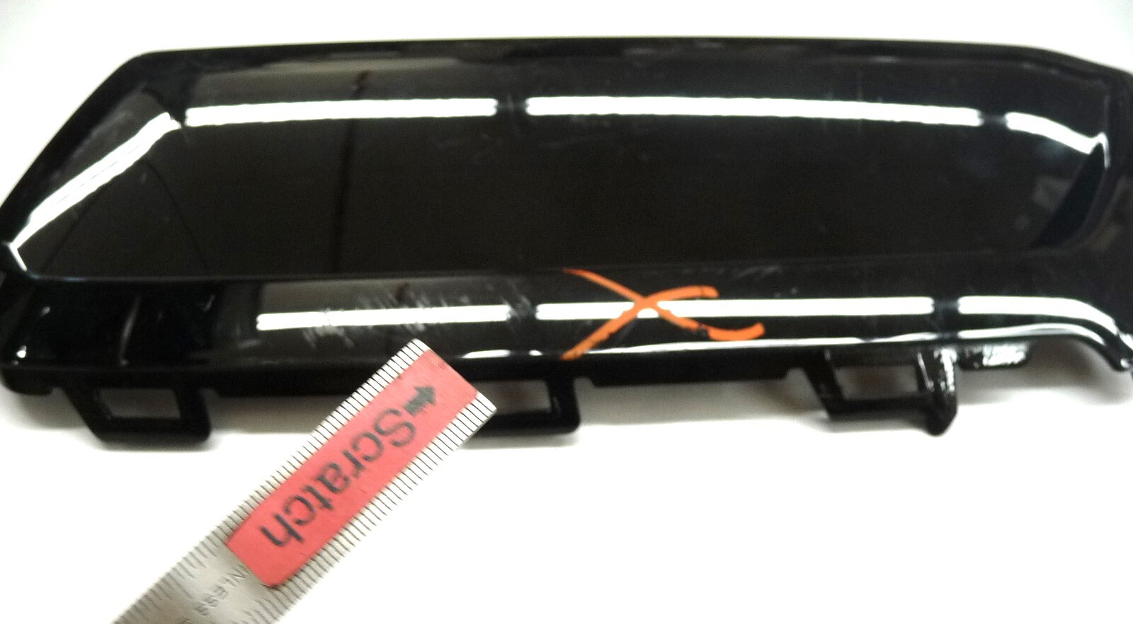 18-21 Lamborghini Urus Front Bumper Right Glossy Black Blanket Trim 4ML807820 OE