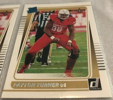 2021 Panini Donruss Football Payton Turner New Orleans Saints Rated Rookie #342