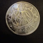 .999 Fine Silver Aztec Goddess Of Water 1 Troy Oz   Z12