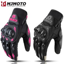 Damen-Motorradhandschuhe in Pink und Schwarz,...