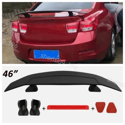 For Chevrolet Malibu 46'' Rear Trunk Spoiler Wing GT Style Matte Black US