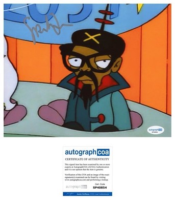 SPIKE LEE DIRECTOR SIGNED AUTOGRAPHED THE SIMPSONS 8X10 PHOTO - ACOA COA