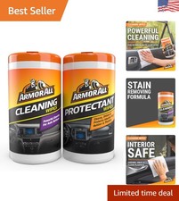 Precision Car Interior Cleaning Wipes 100 Count - Effortless Shine  Protection