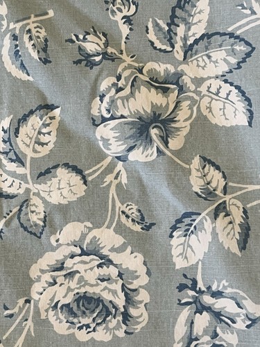 2 lenzuola piatte doppie Ralph Lauren Meadowland cavolo rosa blu floreale tessuto USA - Foto 2 di 5