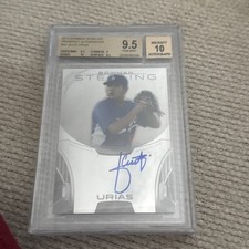 Julio Urias 2013 Bowmqn Sterling Auto Autograph Bgs 9.5