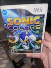 Sonic Colors (Nintendo Wii, 2010) COMPLETE W Manual Tested Free Ship