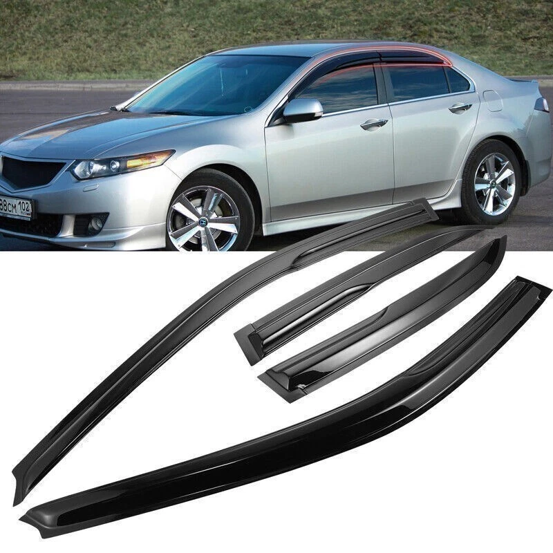 Para Honda Accord 1998-2002 sedán visera ventana sol lluvia deflector protectores 4 piezas Foto 2 de 4