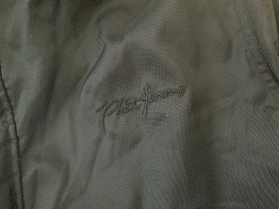 Phat Farm coat Jacket W Hood medium black reversible fur - Image 3 of 4