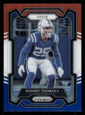 2023 Panini Prizm Prizms Red White and Blue #130 Rodney Thomas II
