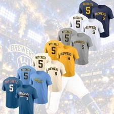 HOT Garrett Mitchell 5 Milwaukee Brewers 2026 Player Name  Number For Fan