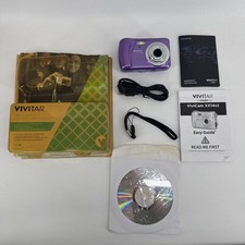 Vivitar ViviCam XX14 20MP HD Selfie Digital Camera 4X DigitalZoom Vintage Purple