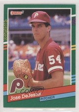 1991 Donruss Jose De Jesus DeJesus (2 Yellow Stripes on Right Border) #596 2e7