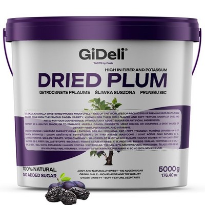 Getrocknete Pflaumen 5kg Ohne Stein Ungesüßt Vegan Pure Snack Müsli GiDeli