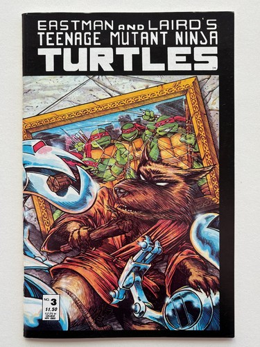 Teenage Mutant Ninja Turtles #3 (1985) 2nd print Mirage Eastman Laird VF range - Picture 1 of 10