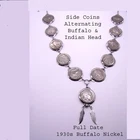 Buffalo Nickel Necklace,11 Coin Buffalo Nickel Necklace, Genuine Buffalo Nickel