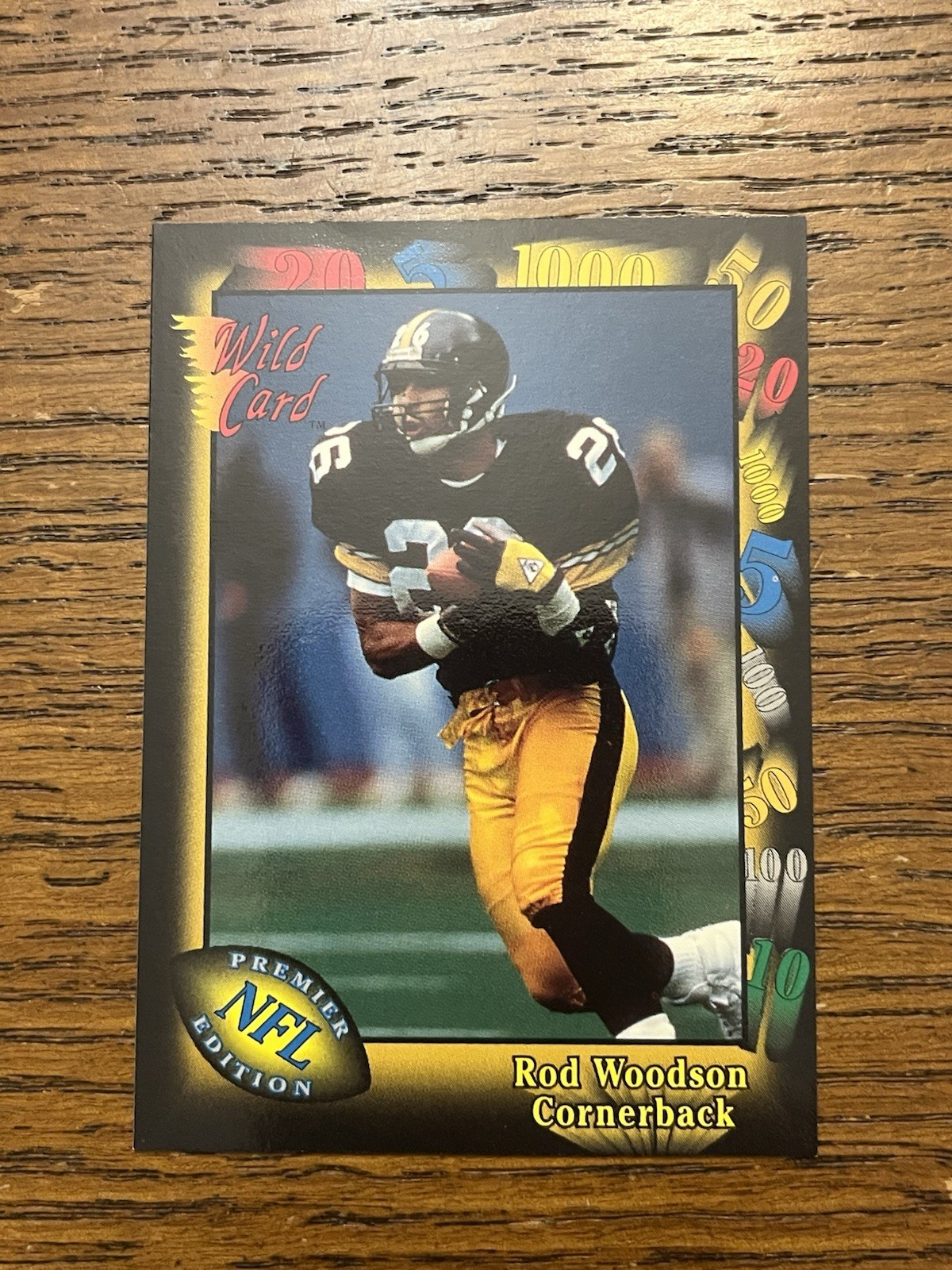 1991 Wild Card - Rod Woodson #37 Pittsburgh Steelers