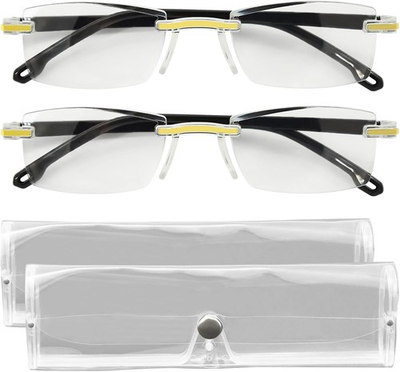 #ad #ad 2 Pcs Auto Focus Glasses Automatic Zoom Reading Intelligent Self Adjusting Pres $15.99